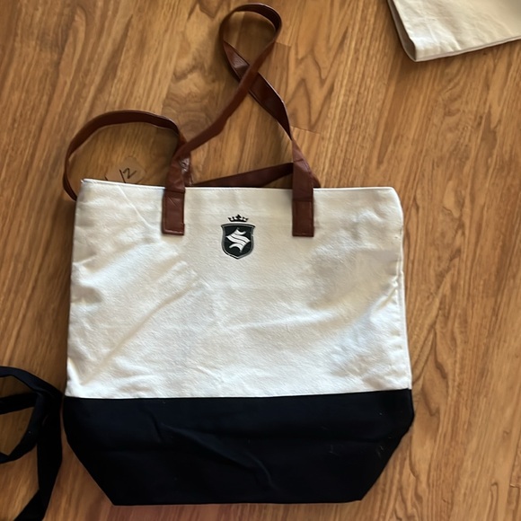 Pearl Jam Canvas Tote Bag upcycled 15" x 14" x 5" - Picture 7 of 7